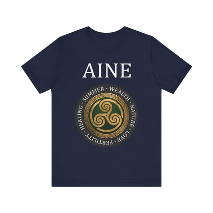 Navy / S Aine Ancient Celtic and Irish Goddess T-Shirt