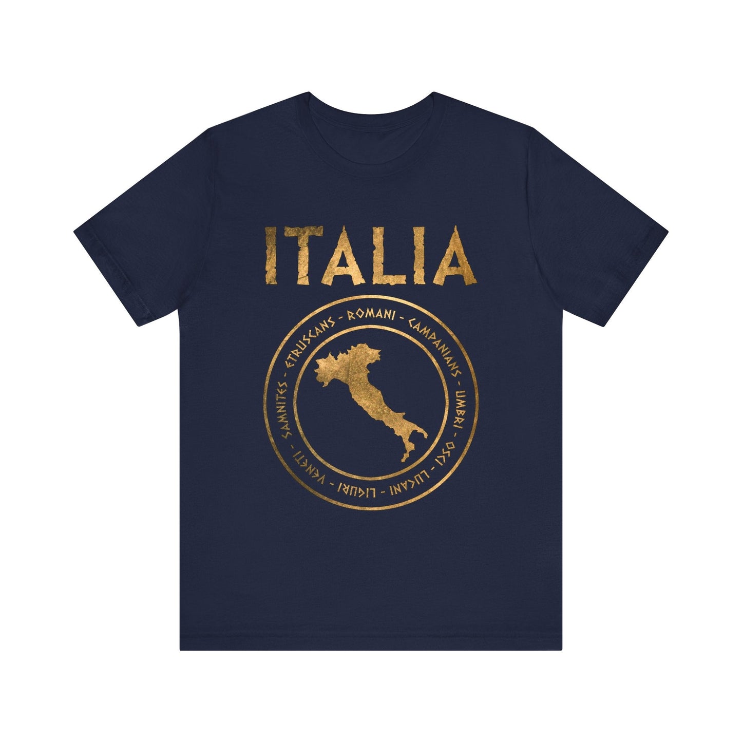 Navy / S Ancient Italian Tribes of Italia Ancient Italy T-Shirt