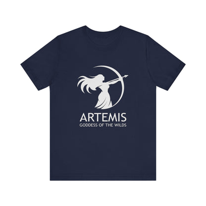 Navy / S Artemis Goddess of the Wilds - Greek Mythology T-Shirt