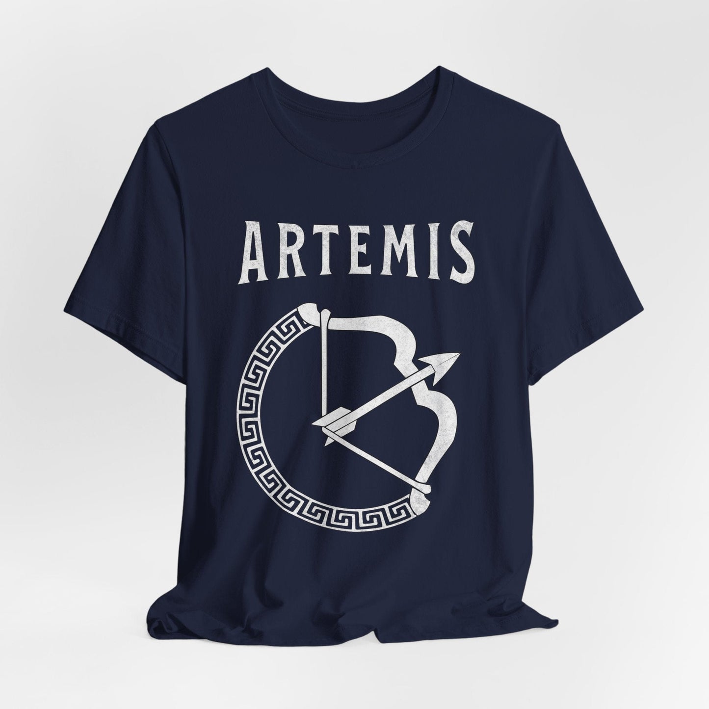 Navy / S Artemis Greek Goddess Bow T-Shirt
