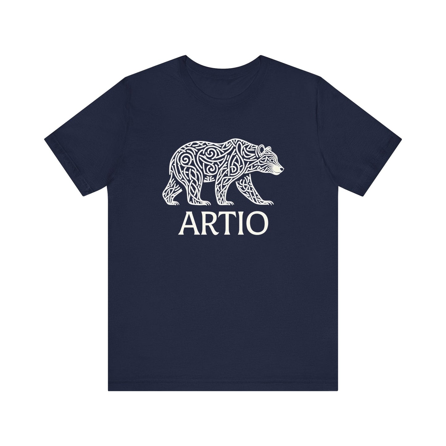 Navy / S Artio Celtic Bear Goddess T-shirt