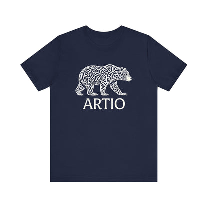 Navy / S Artio Celtic Bear Goddess T-shirt