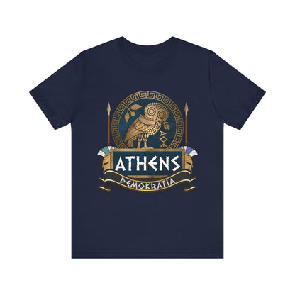 Navy / S Athenian Hoplite - Ancient Athens T-Shirt