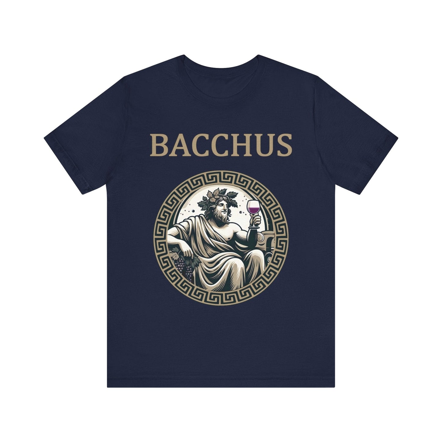 Navy / S Bacchus Roman God of Wine, Madness and Festivals T-Shirt