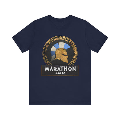 Navy / S Battle of Marathon Athenian Hoplite T-Shirt