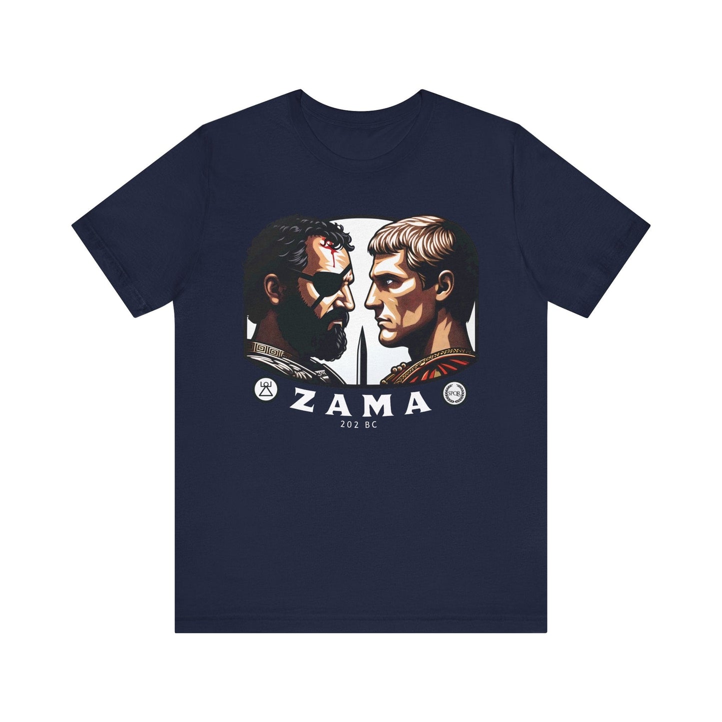 Navy / S Battle of Zama - Hannibal vs Scipio T-Shirt