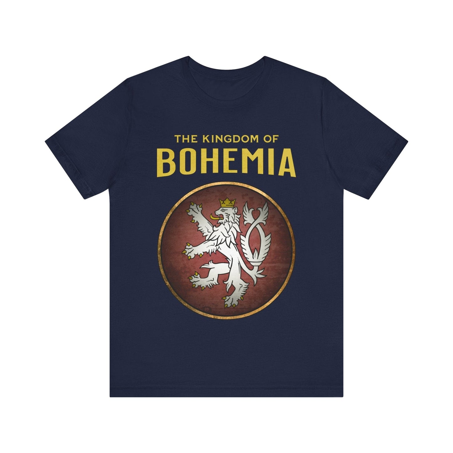Navy / S Bohemia - The Kingdom of Bohemia Heraldry T-shirt