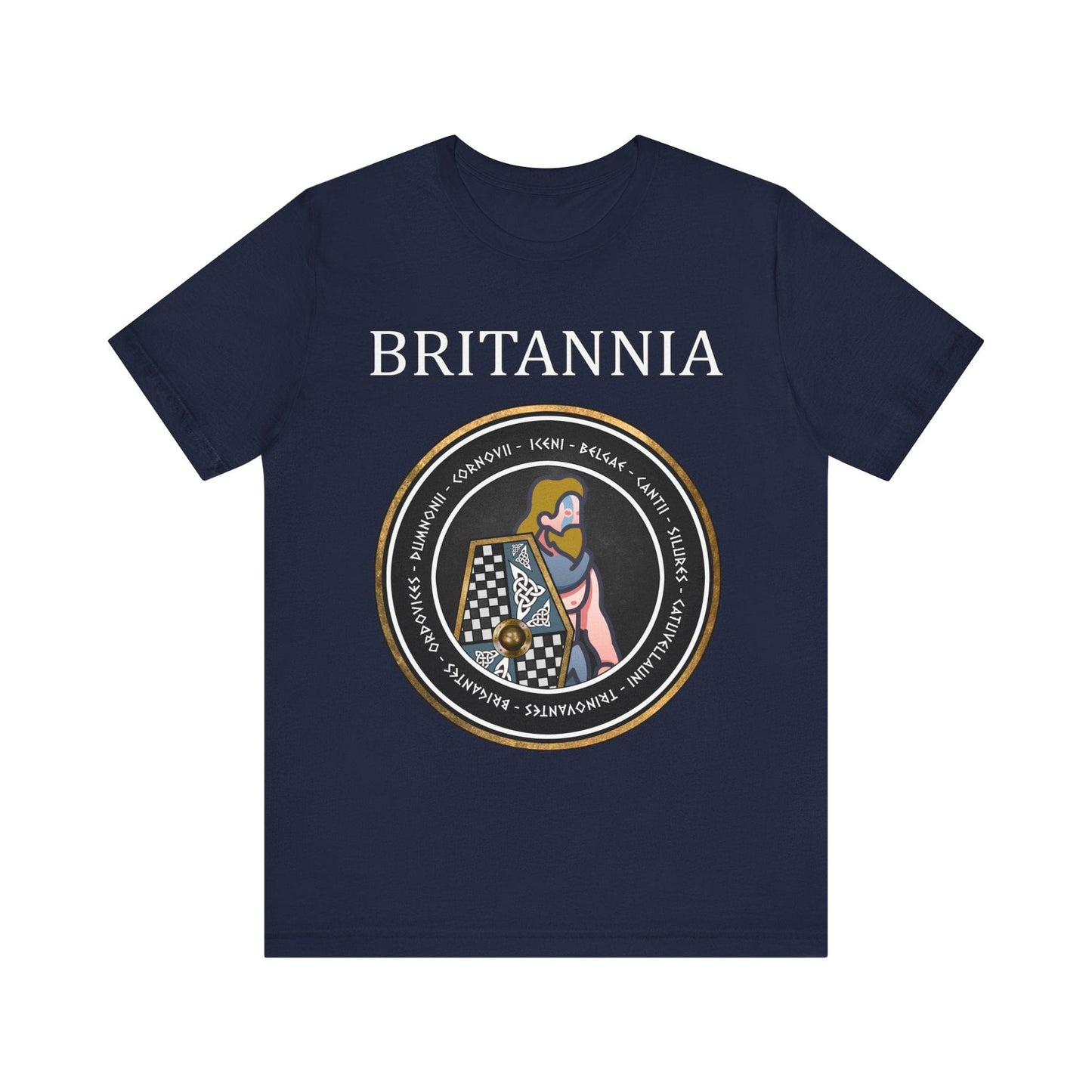Navy / S Britannia - Tribes of Ancient Britain - Woad Warrior T-Shirt