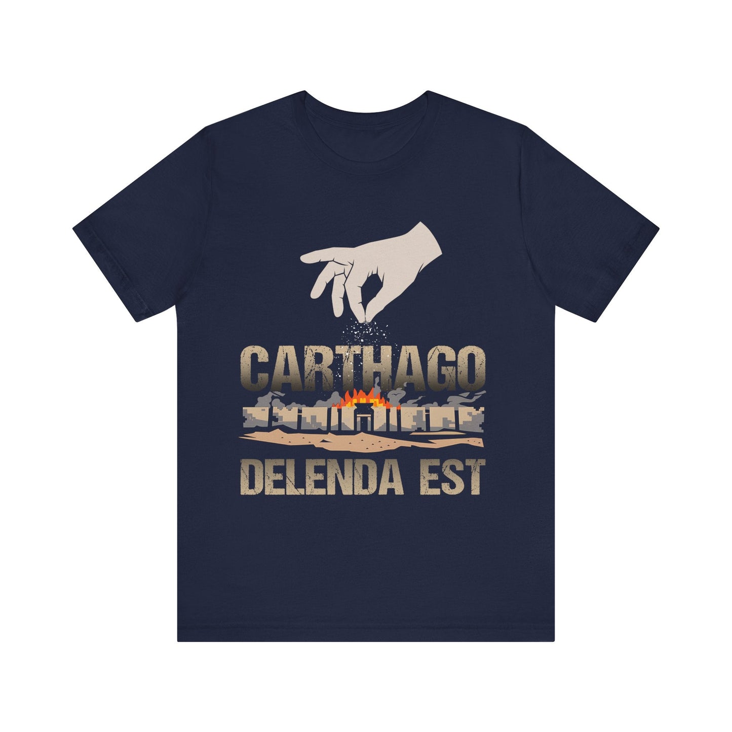 Navy / S Carthago Delenda Est - Salting of Carthage T-Shirt