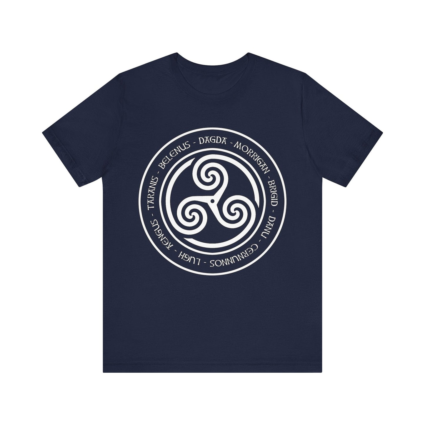 Navy / S Celtic Gods and Goddesses Triskelion T-Shirt