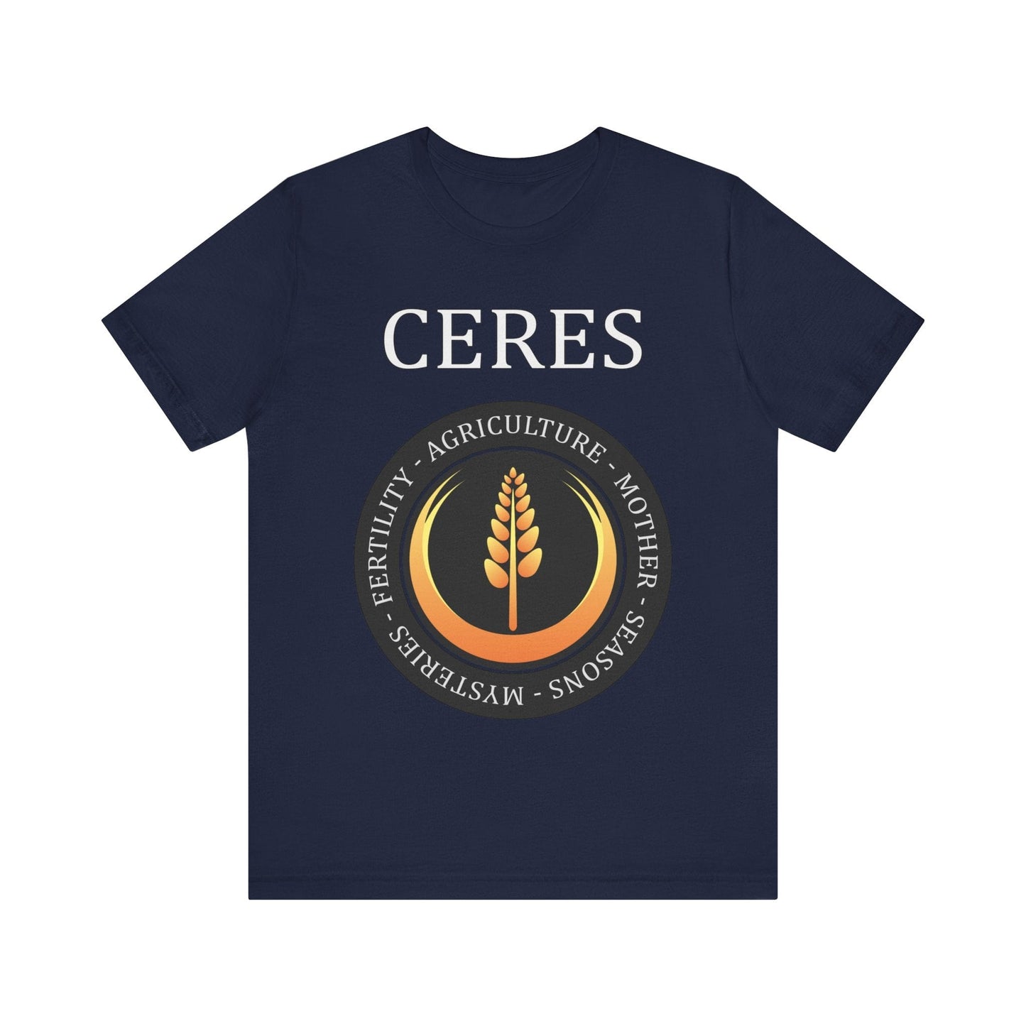 Navy / S Ceres Ancient Roman Goddess T-Shirt
