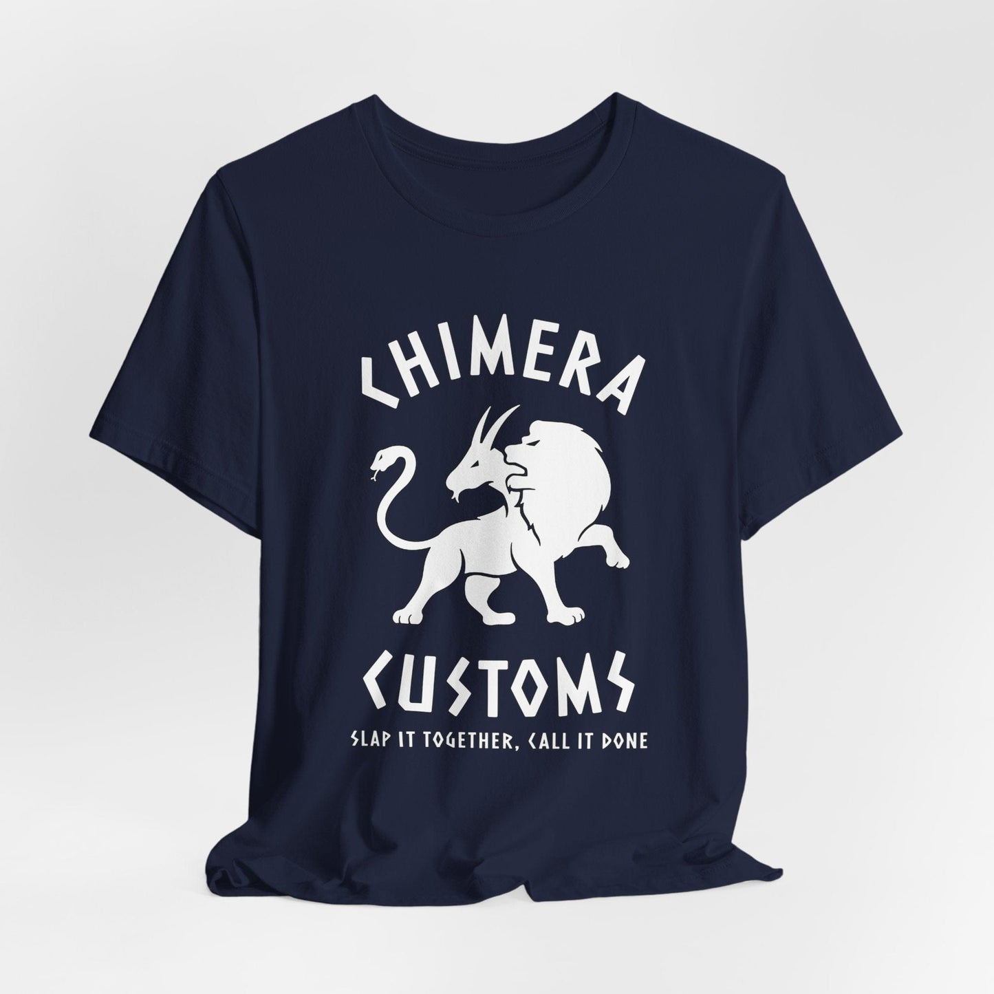 Navy / S Chimera Customs - Funny Greek Mythology T-Shirt