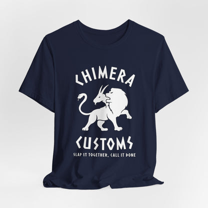 Navy / S Chimera Customs - Funny Greek Mythology T-Shirt