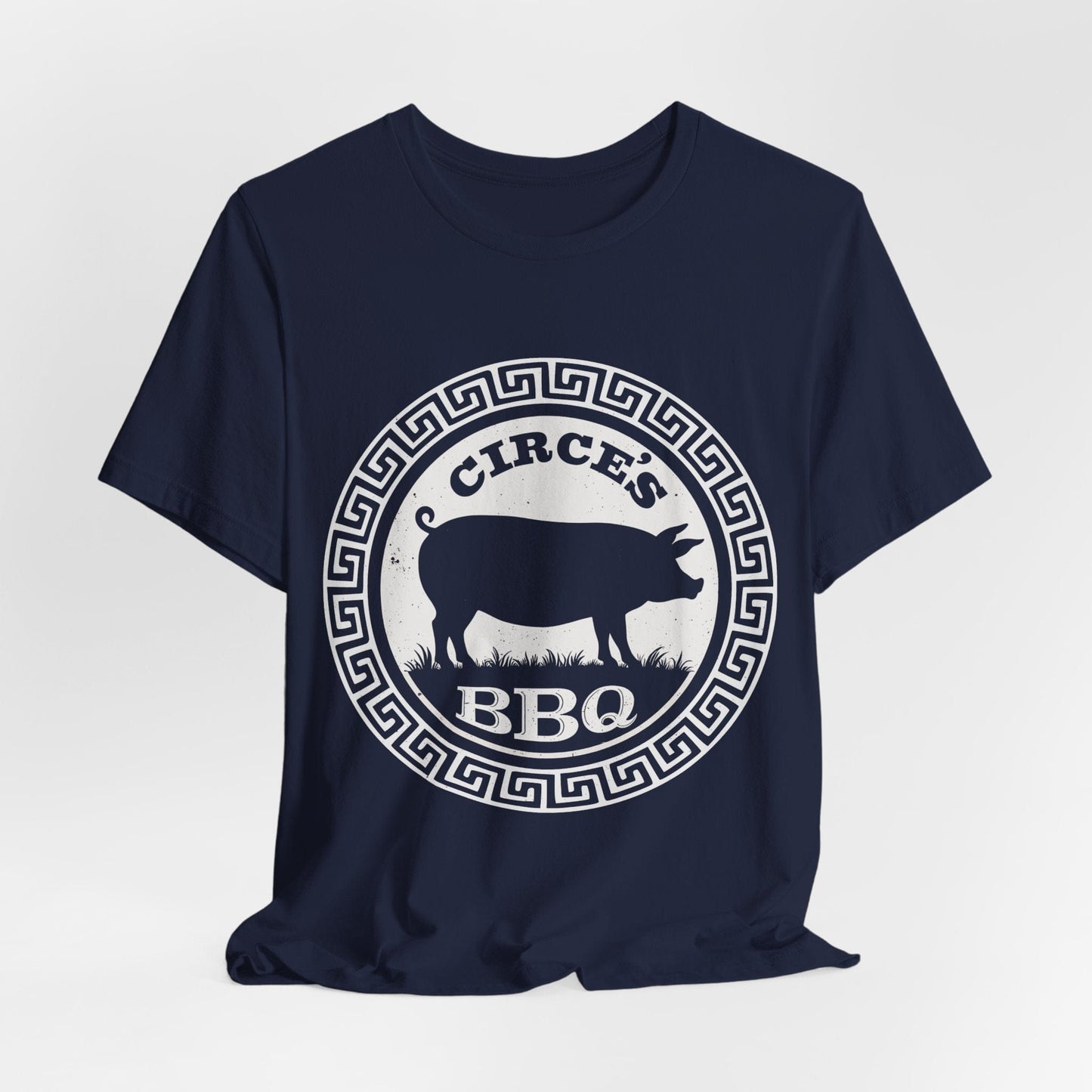 Navy / S Circe's BBQ - Funny Odyssey T-Shirt