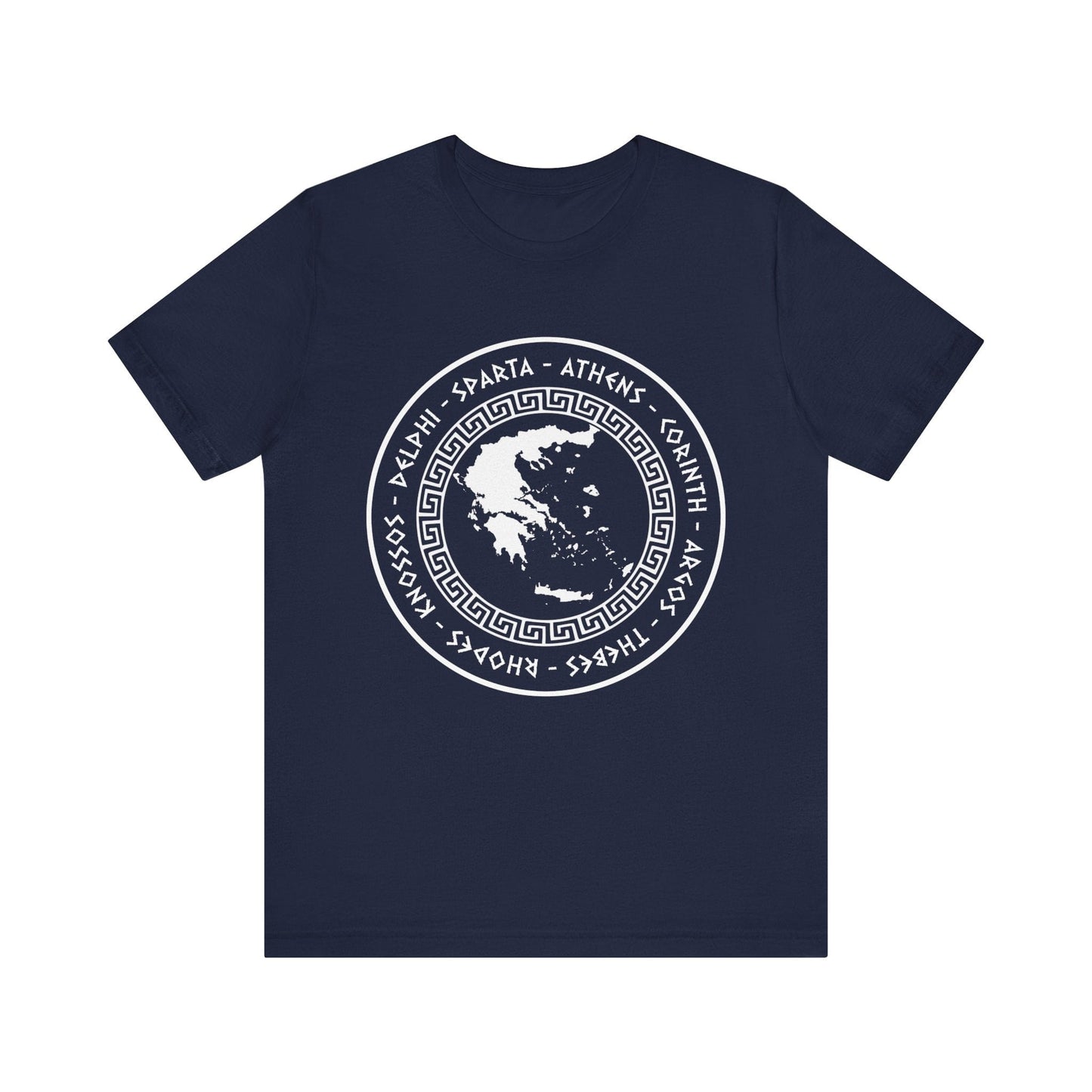 Navy / S City-States of Ancient Greece - Ancient Greek Polis T-Shirt