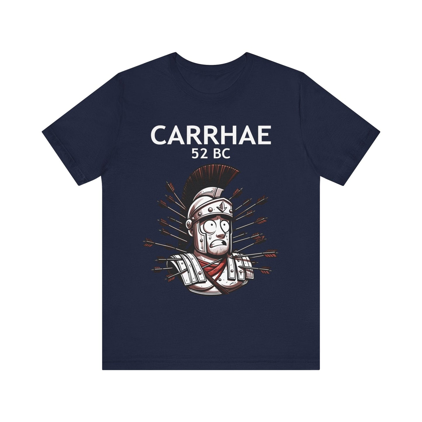 Navy / S Crassus at Carrhae - Funny Roman History T-Shirt