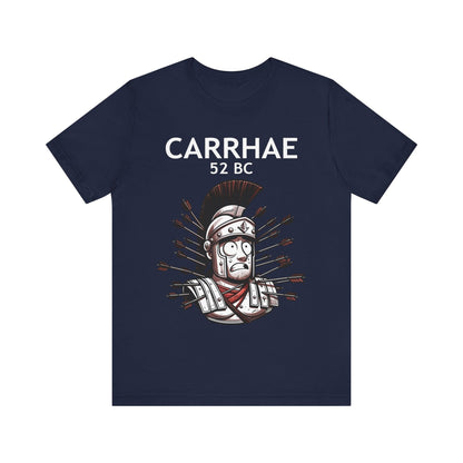 Navy / S Crassus at Carrhae - Funny Roman History T-Shirt
