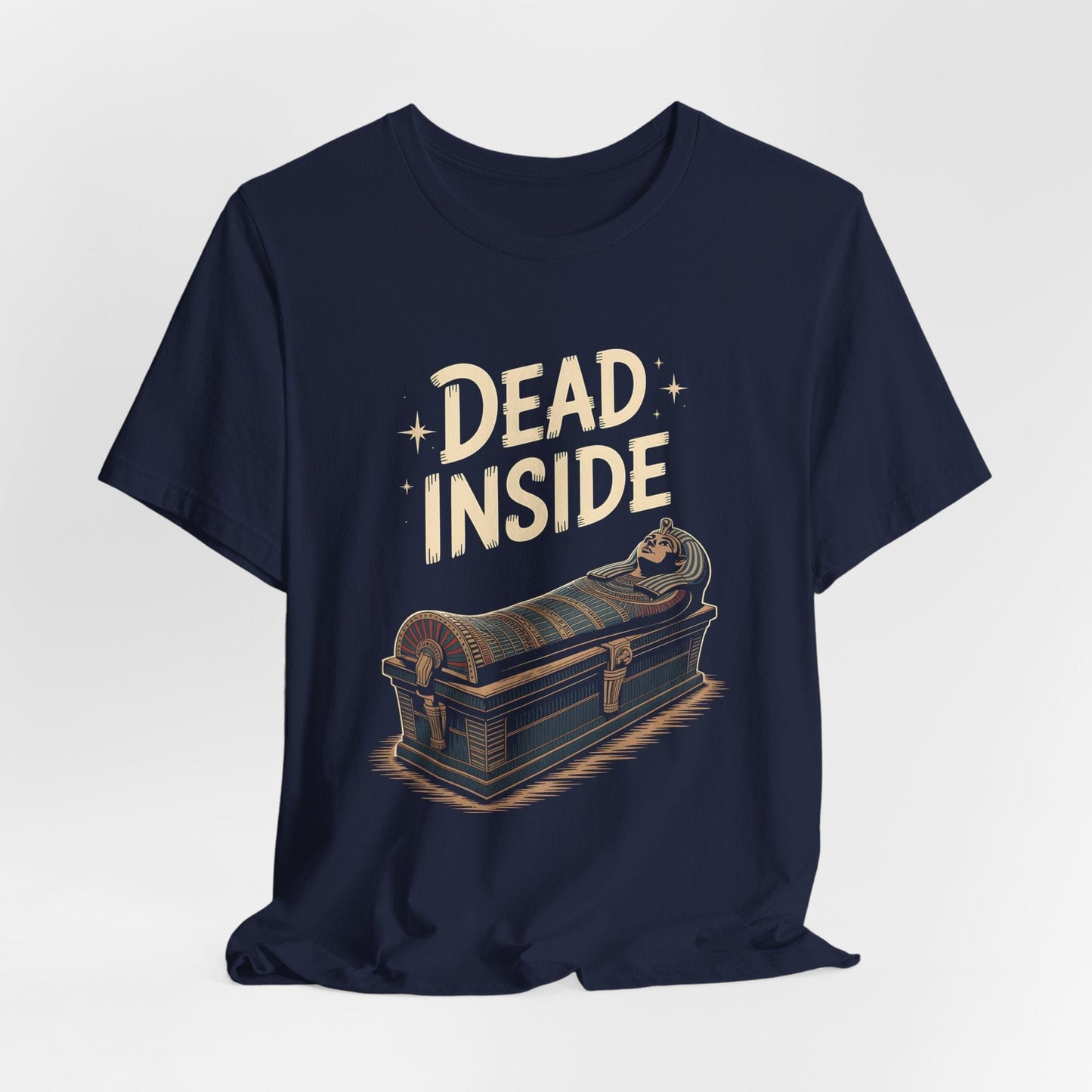 Navy / S Dead Inside - Funny Ancient Egypt T-Shirt
