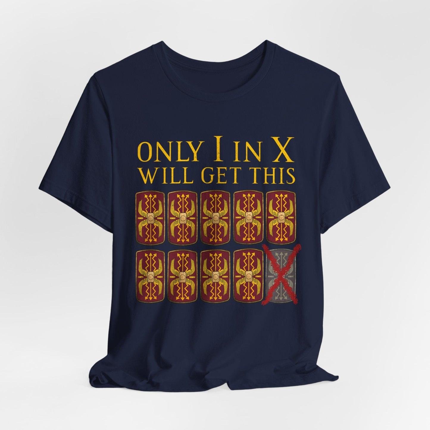Navy / S Decimation Pun - Funny Roman Legions T-Shirt