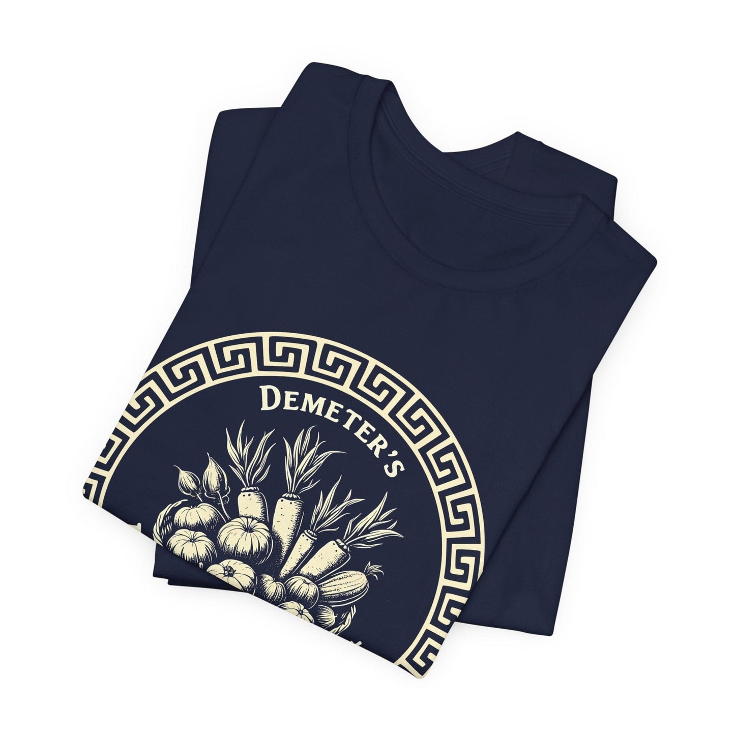 Navy / S Demeter's Farmers Market - Funny Greek Mythology T-shirt