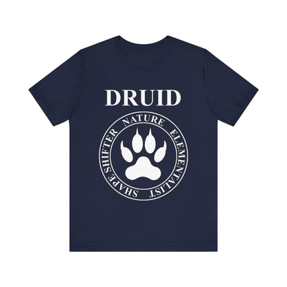 Navy / S Druid Fantasy RPG Class Shapeshifter Mark of the Wild T-Shirt