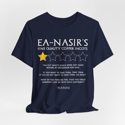 Navy / S Ea-Nasir's Copper 1 Star Review T-Shirt