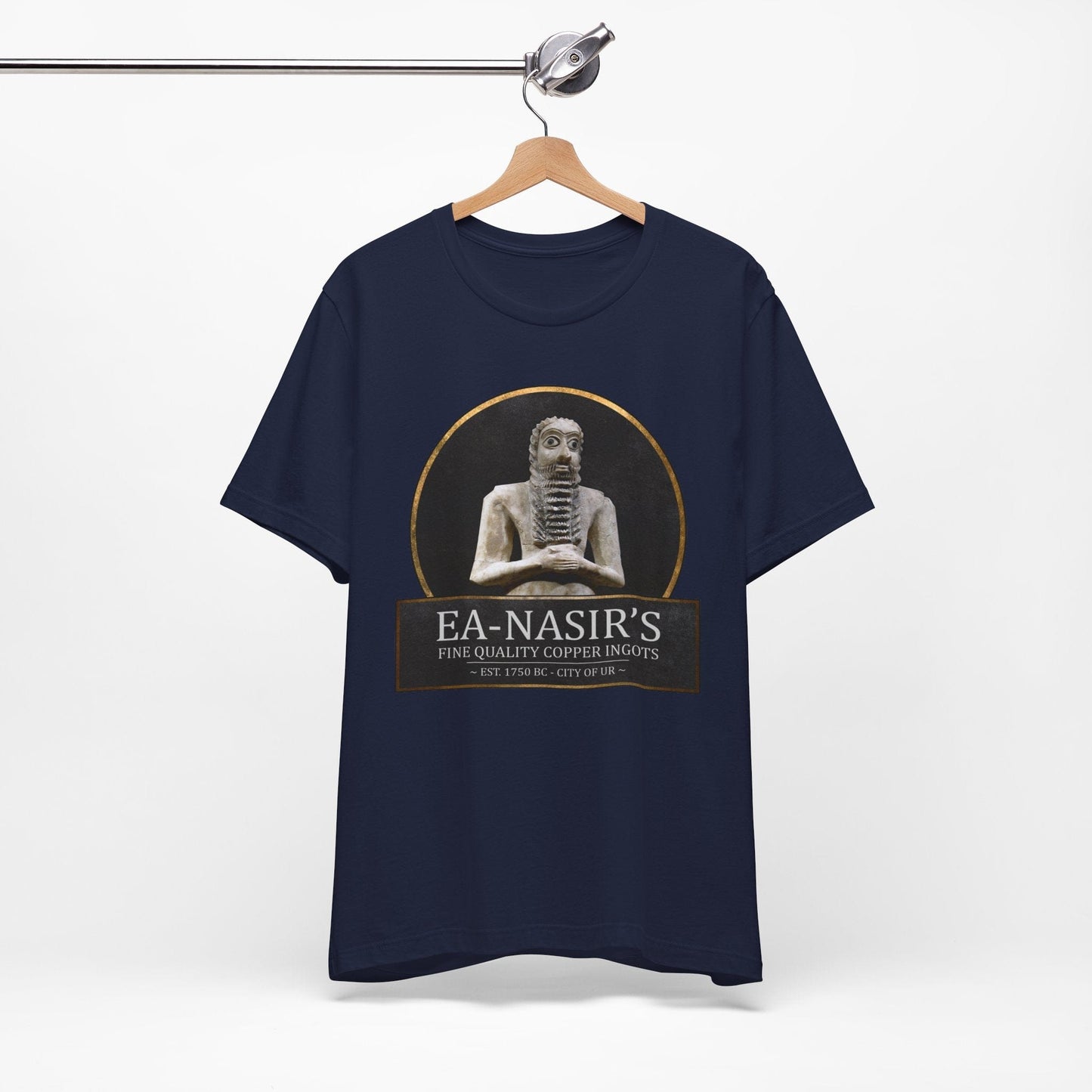 Navy / S Ea-Nasir's Fine Quality Copper Ingots T-Shirt