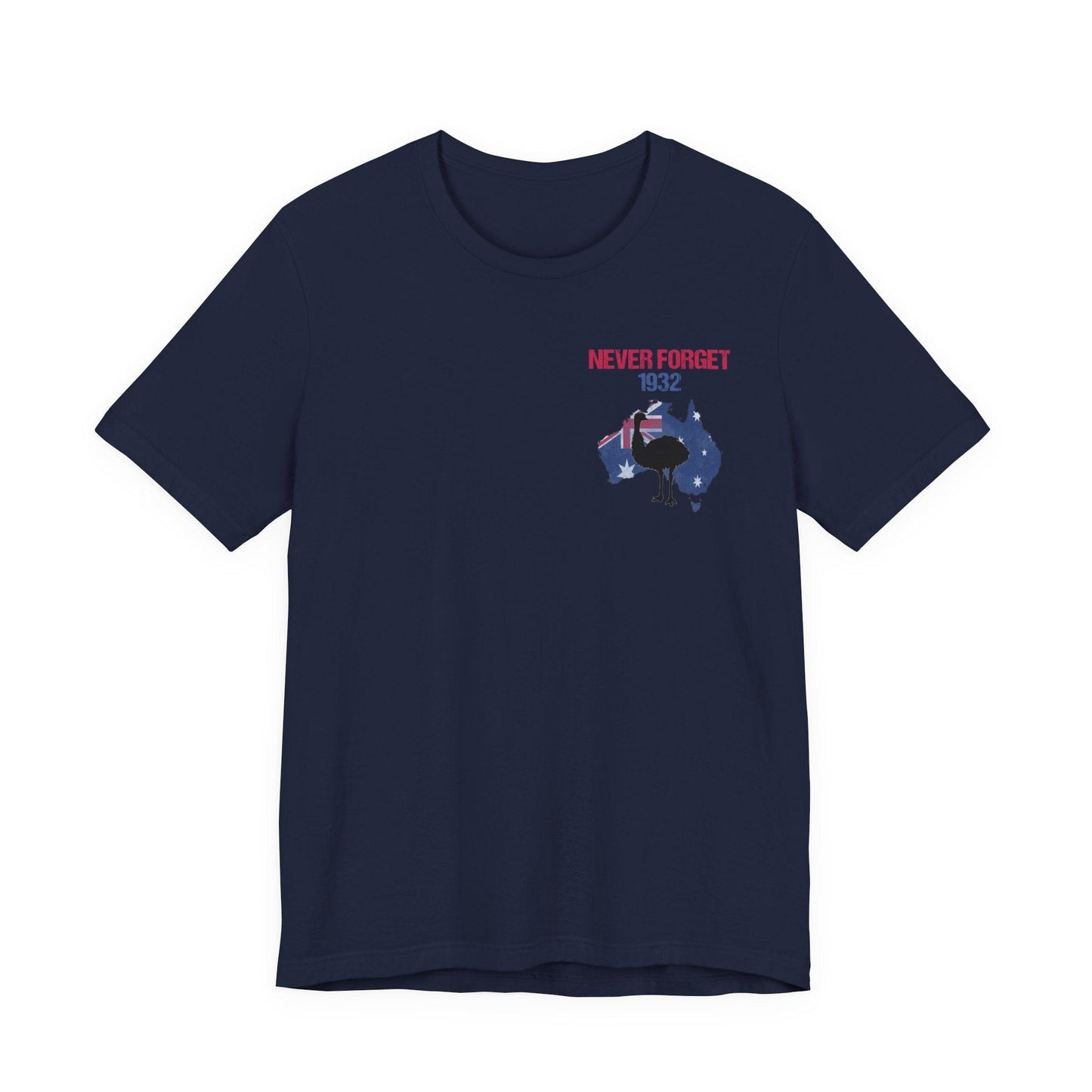 Navy / S Emu War 1932 - Double Sided T-Shirt