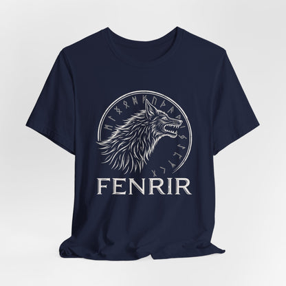 Navy / S Fenrir Norse Mythology T-Shirt