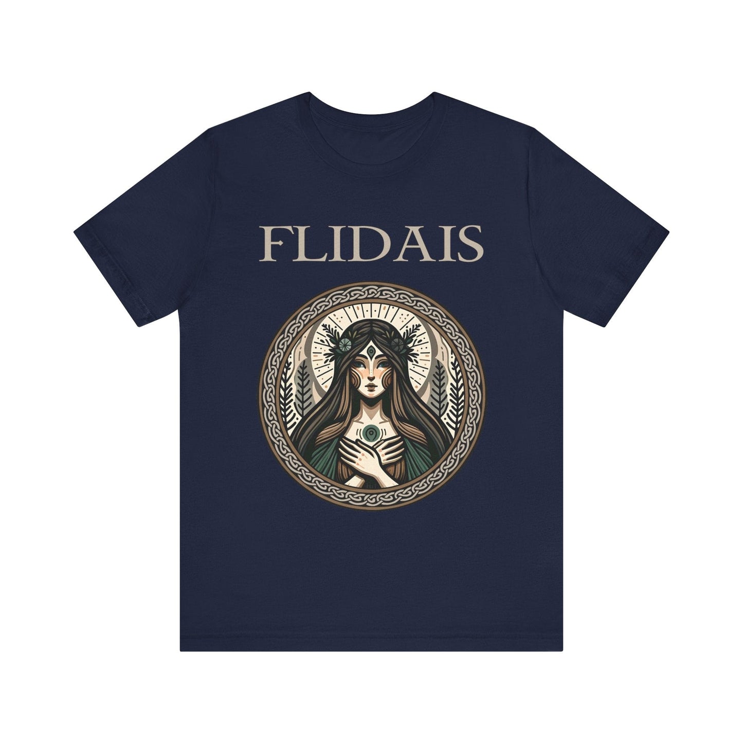 Navy / S Flidais Celtic Goddess T-Shirt