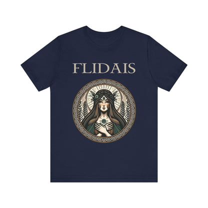 Navy / S Flidais Celtic Goddess T-Shirt