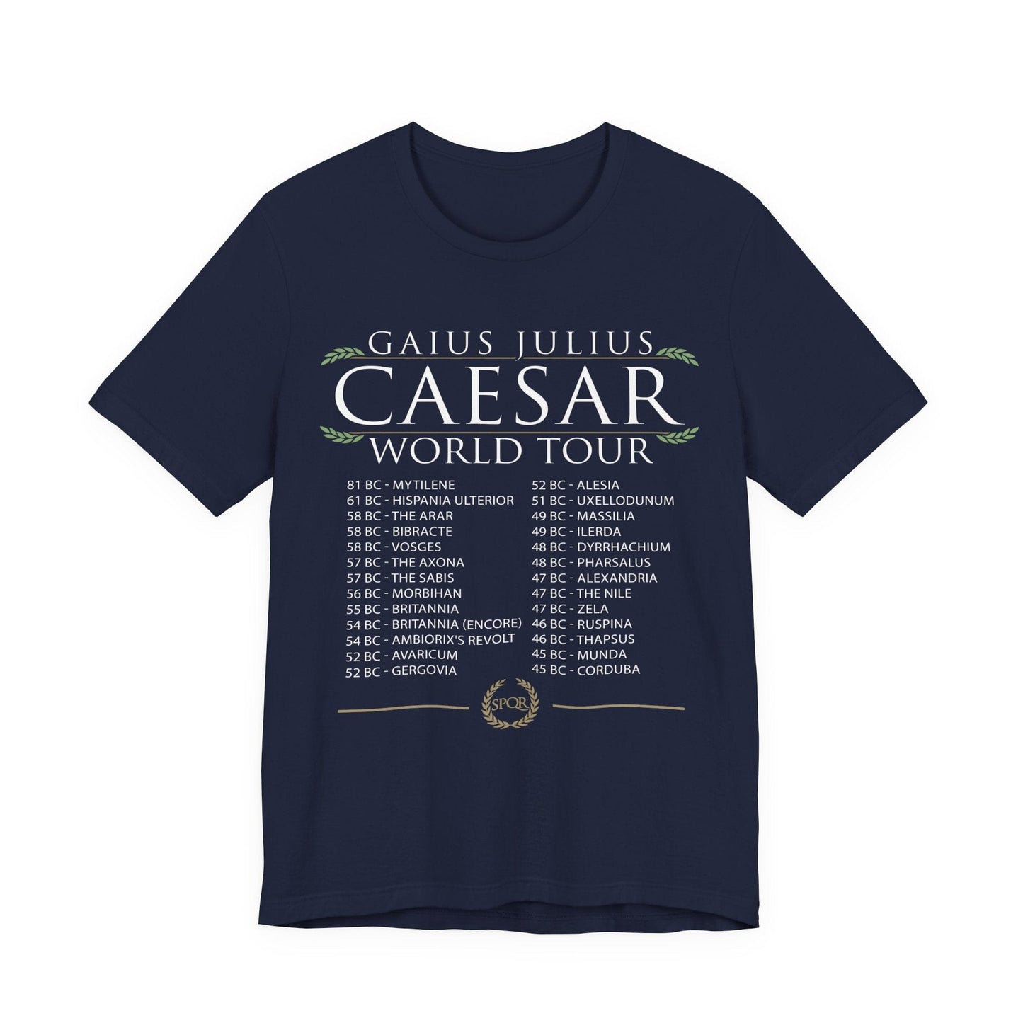 Navy / S Gaius Julius Caesar World Tour T-Shirt