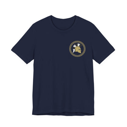 Navy / S Greek Hoplite Shields - Greek Polis Double Sided T-Shirt