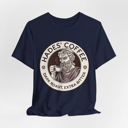 Navy / S Hades Coffee - Funny Greek Mythology T-Shirt