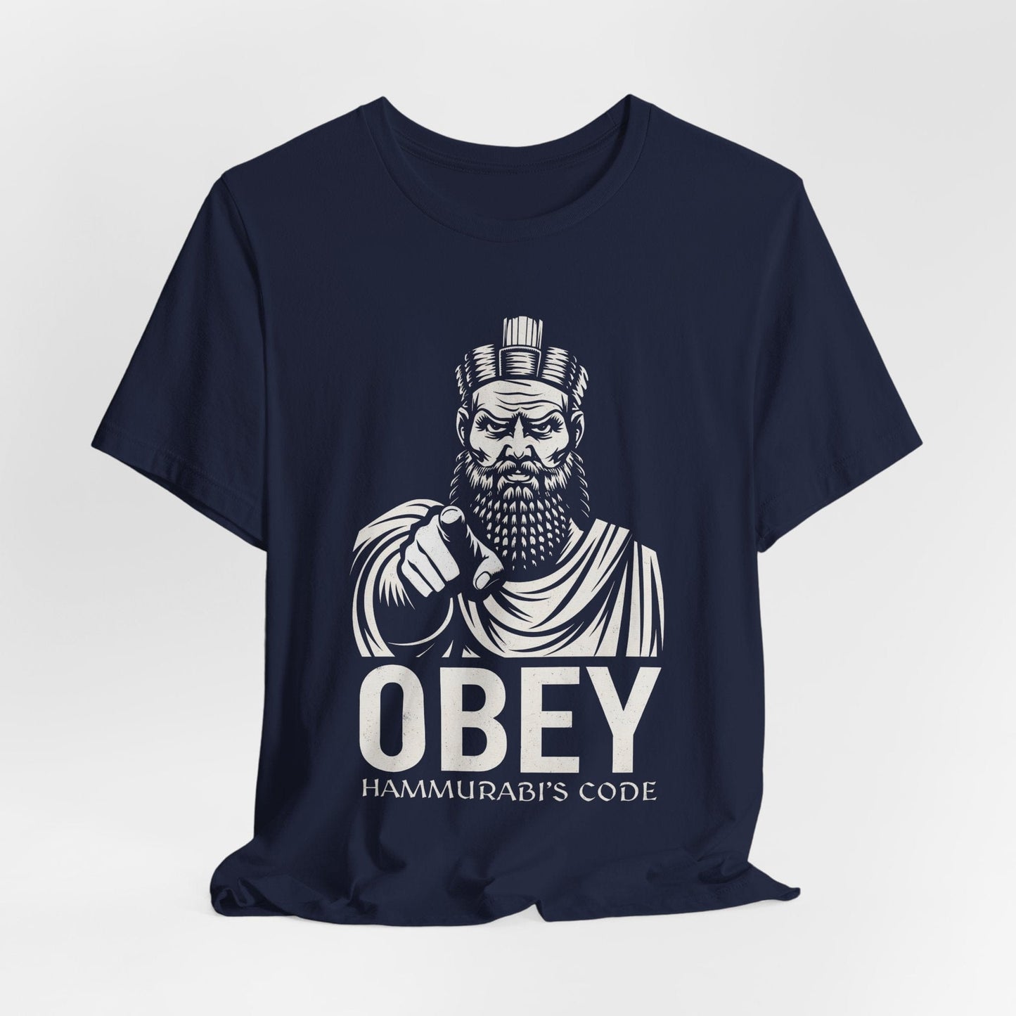 Navy / S Hammurabi's Code OBEY T-Shirt