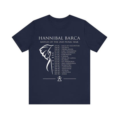 Navy / S Hannibal Barca Battles of the 2nd Punic War T-shirt