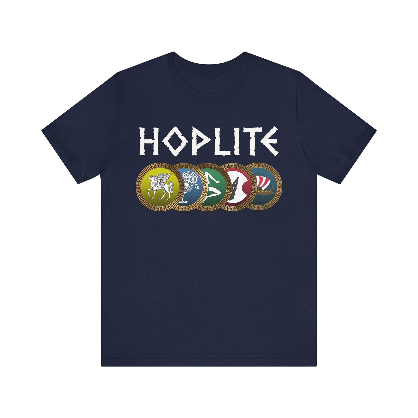Navy / S Hoplite Phalanx Shields T-Shirt