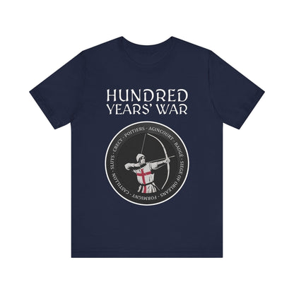 Navy / S Hundred Years' War Battles Longbowman T-Shirt