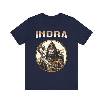 Navy / S Indra - King of the Devas - Hinduism and Indo-European Mythology T-shirt