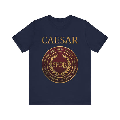 Navy / S Julius Caesar Famous Battles T-Shirt