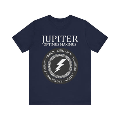 Navy / S Jupiter Optimus Maximus - Ancient Roman God T-Shirt