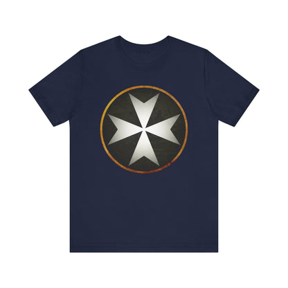 Navy / S Knights Hospitaller Heraldry T-Shirt
