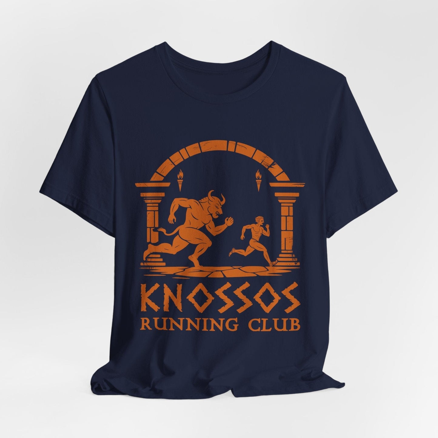 Navy / S Knossos Running Club - Funny Greek Mythology T-Shirt