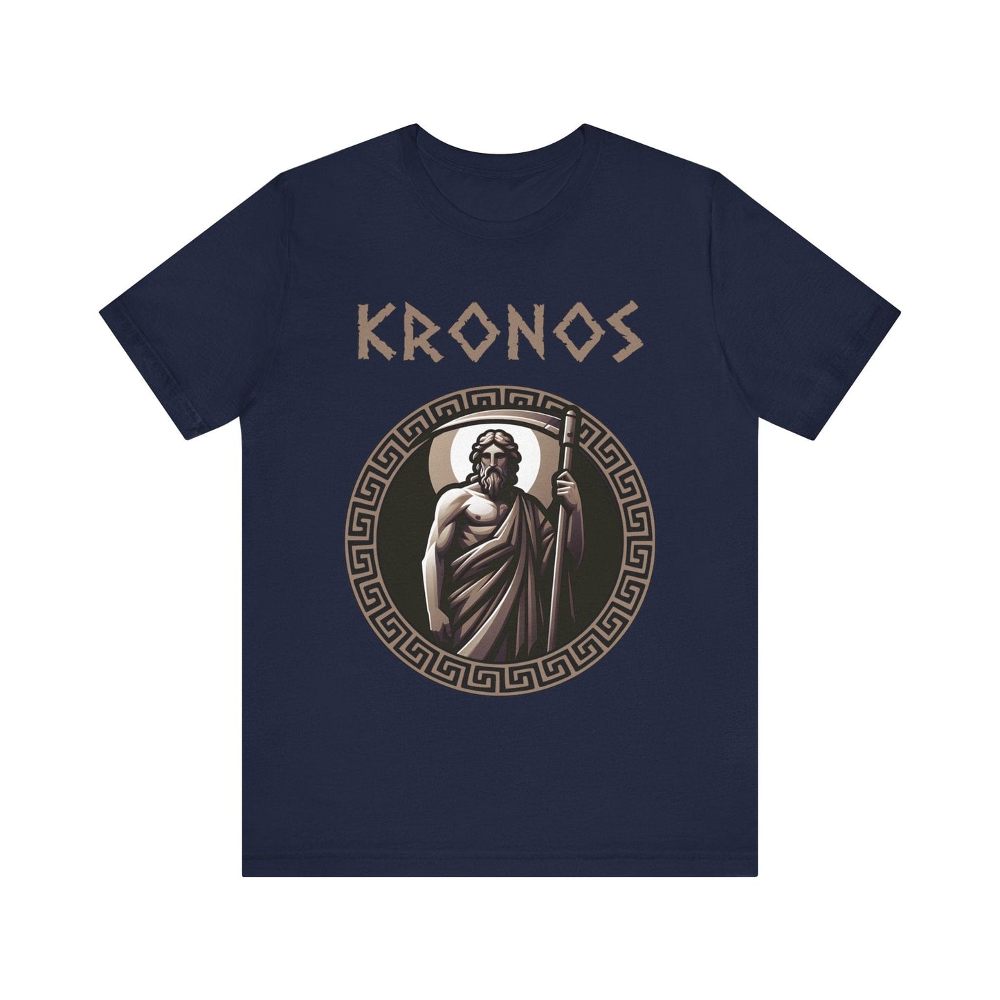Navy / S Kronos - Ancient Greek Titan - Greek Mythology T-shirt