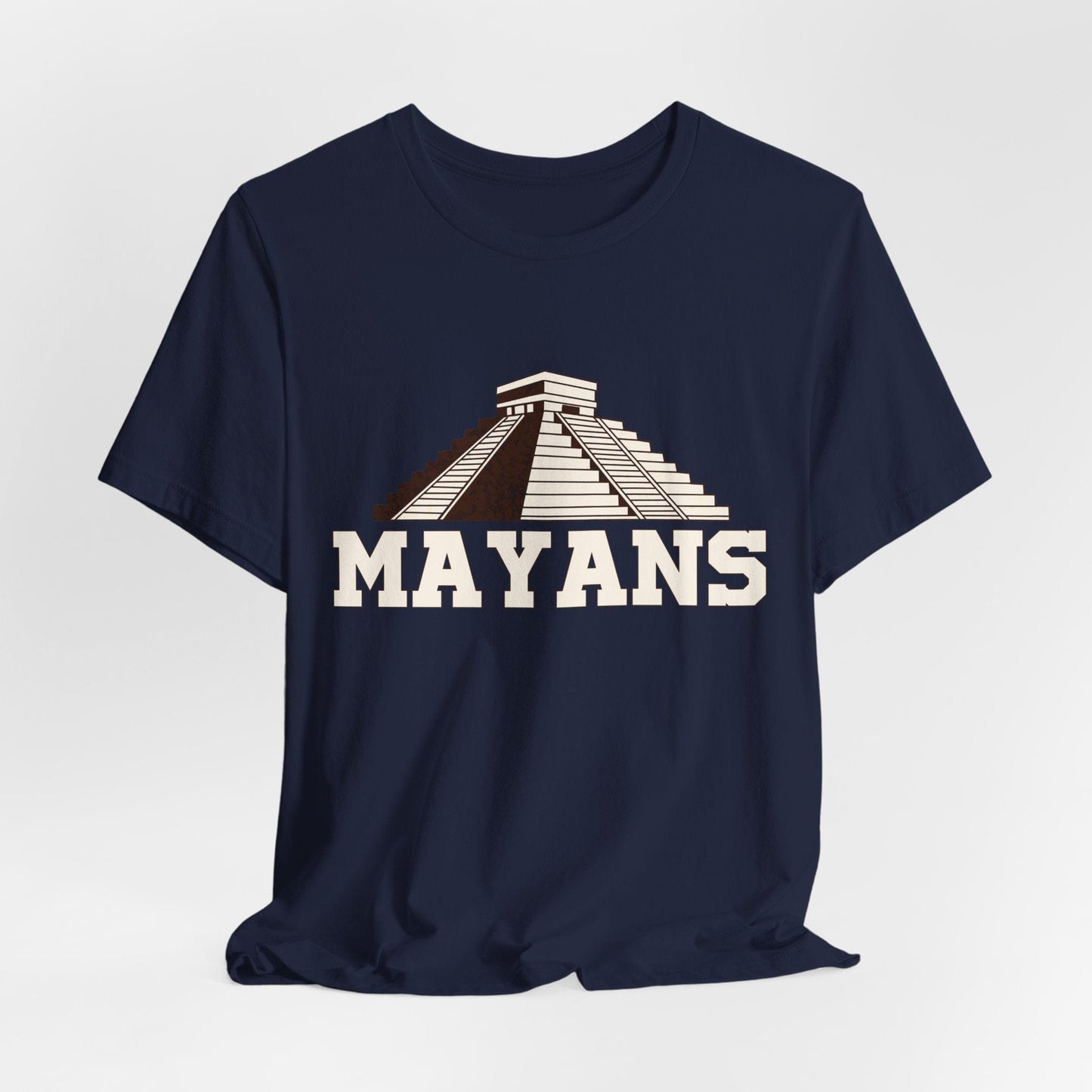 Navy / S Mayans - Pyramid of Kukulkan T-Shirt