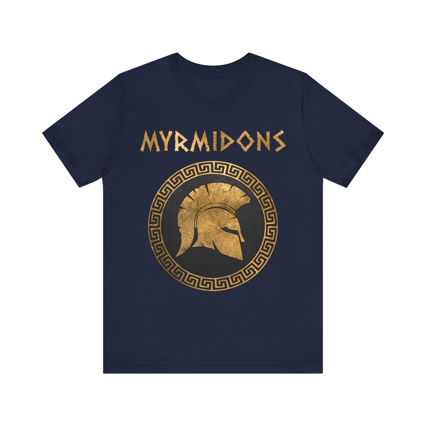 Navy / S Myrmidons Warriors of Pythia and Achilles T-Shirt