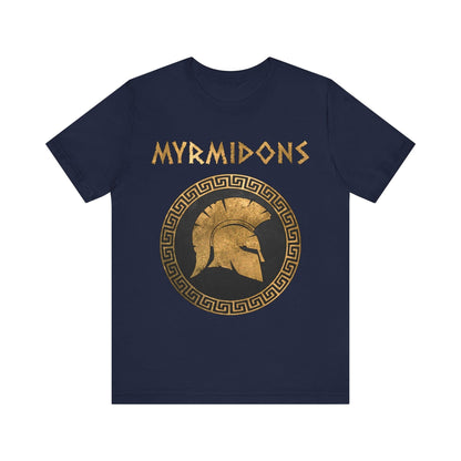 Navy / S Myrmidons Warriors of Pythia and Achilles T-Shirt