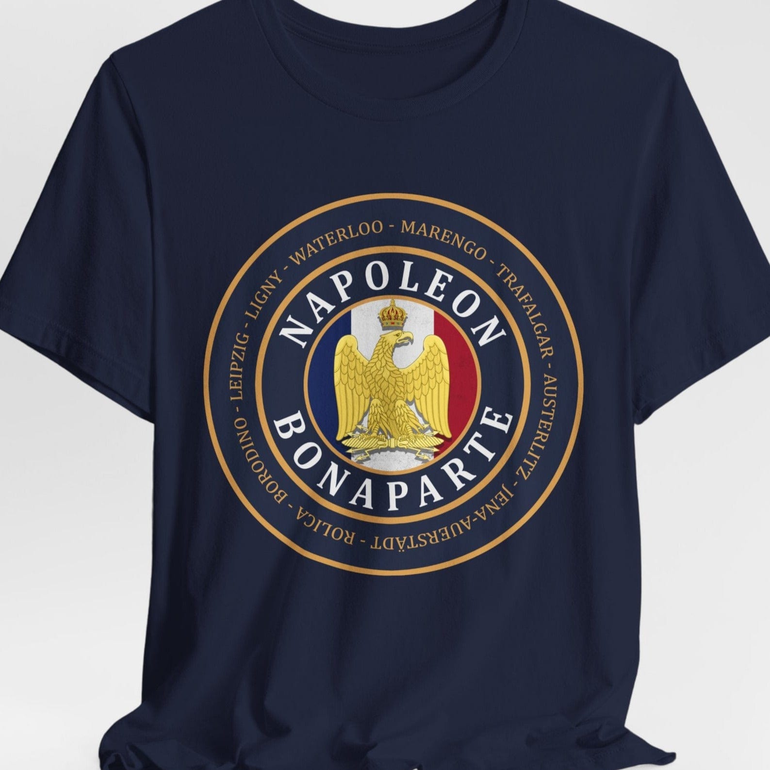 Navy / S Napoleon Bonaparte - Napoleonic Wars Battles  T-Shirt