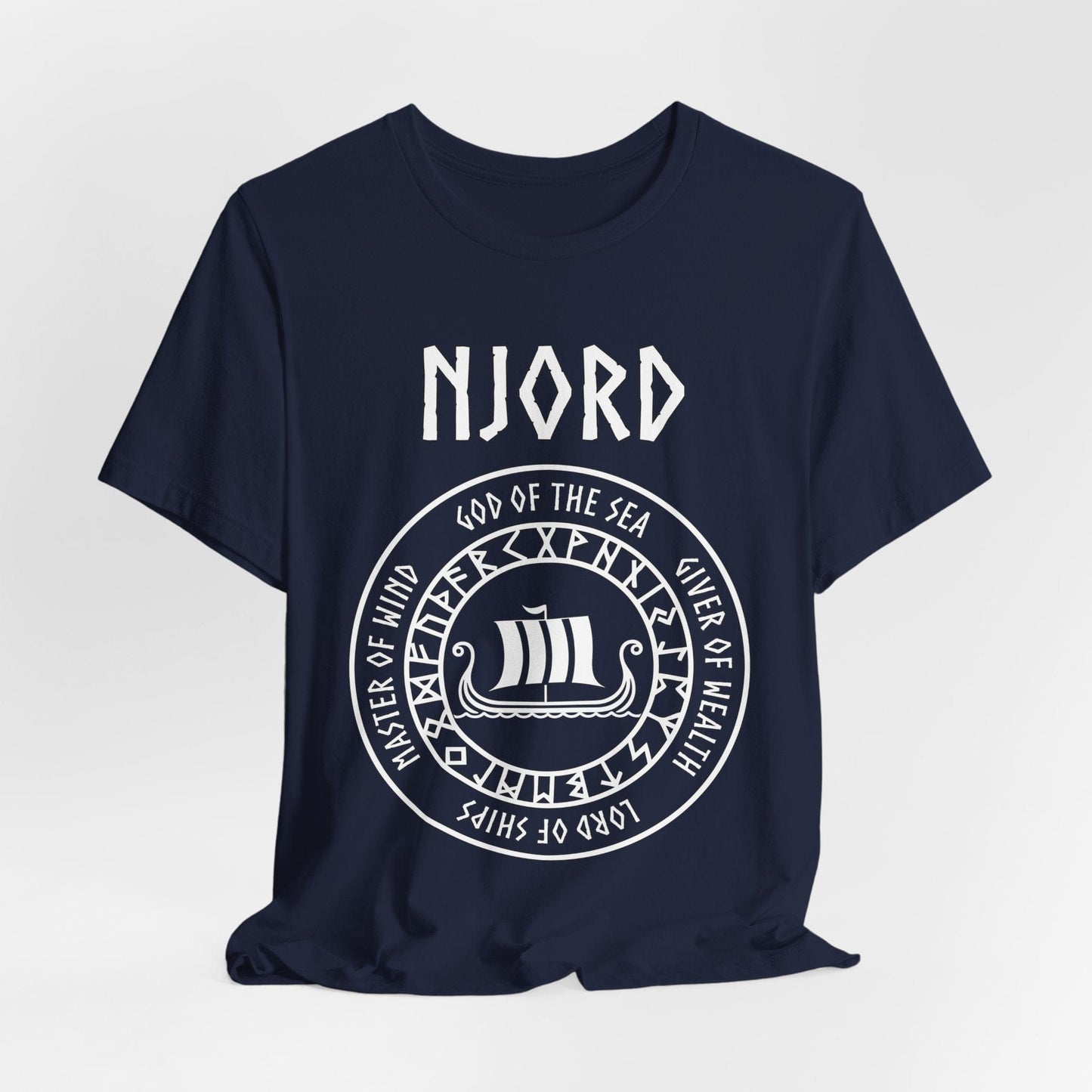 Navy / S Njord Norse God of the Sea T-Shirt