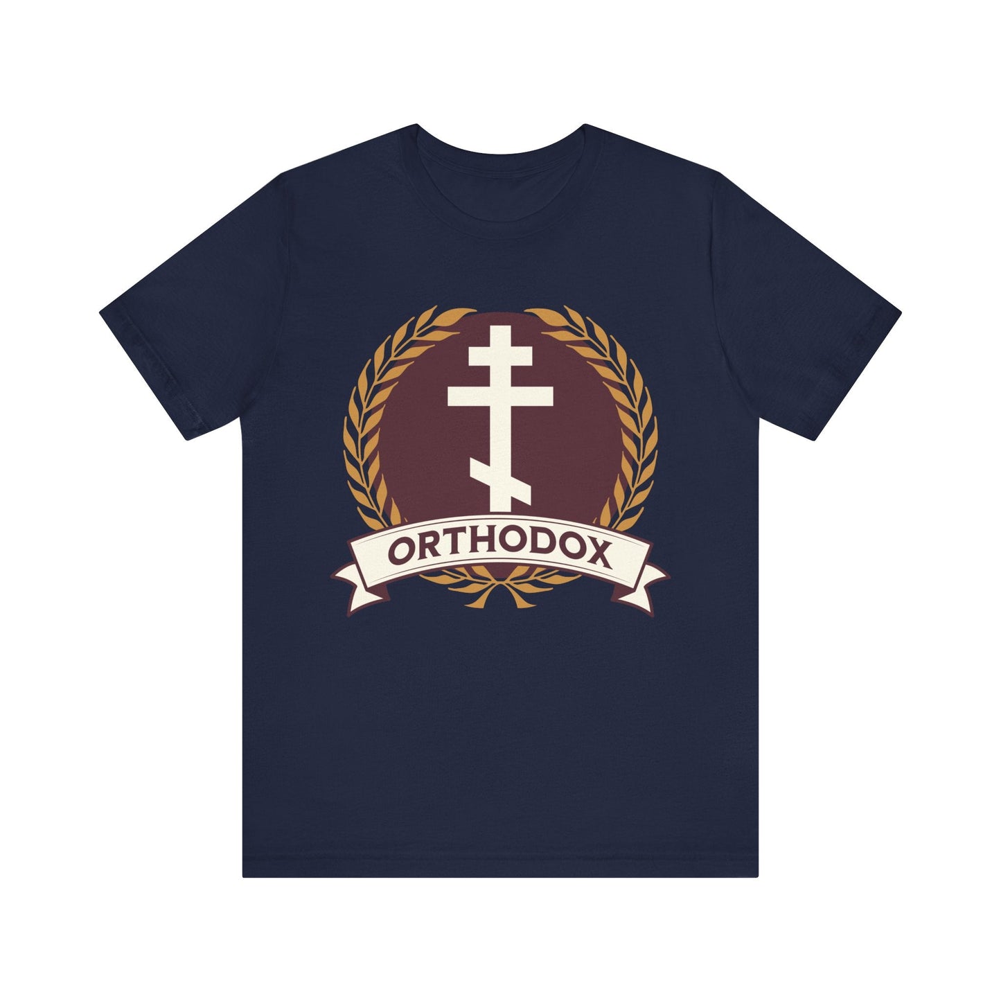 Navy / S Orthodox Cross - Eastern Orthodoxy T-Shirt